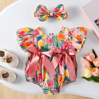 Tulip Romper and Headband - RYAN AND REMI