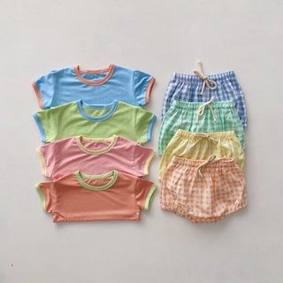 Checkered Playtime Shorts Set - RYAN AND REMI