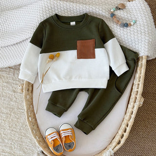 Green Splicing Sports Set - RYAN AND REMI