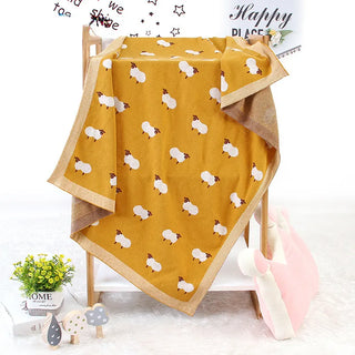 Sheep Print Baby Blanket - RYAN AND REMI