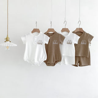 Striped Bear Baby Bodysuit - RYAN AND REMI