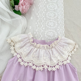 Sisters Lace Petal Collar Outfit - RYAN AND REMI