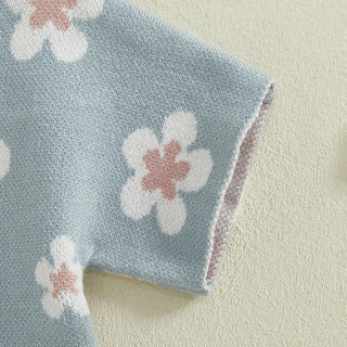 Floral Knit Short Set - RYAN AND REMI