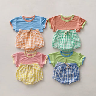 Checkered Playtime Shorts Set - RYAN AND REMI