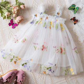 Floral Butterfly Tulle Dress - RYAN AND REMI