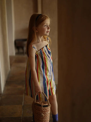 Sling Striped Overalls Jumpsuit - RYAN AND REMI