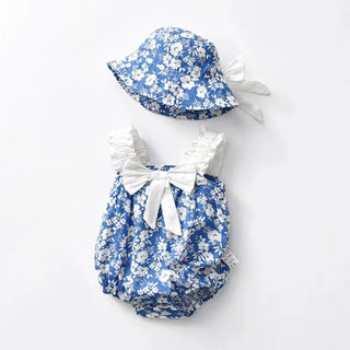 Lace Ribbon Romper Set - RYAN AND REMI