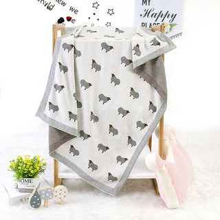 Sheep Print Baby Blanket - RYAN AND REMI
