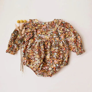 Vintage Floral Romper for Baby Girls: Perfect for Spring Weddings - RYAN AND REMI