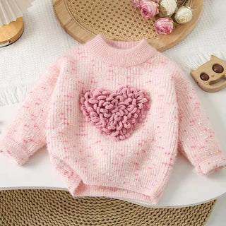 Thread Heart Knitted Sweater - RYAN AND REMI