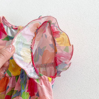 Tulip Ruffle Sleeve Romper - RYAN AND REMI