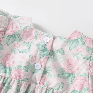 Triple Bow Puff Sleeve Romper - RYAN AND REMI