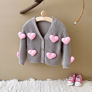 3D Sweetheart Cardigan Sweater - RYAN AND REMI