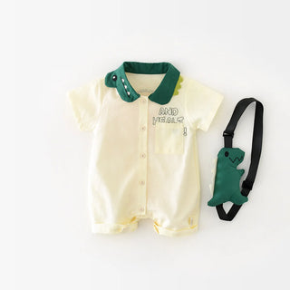 Dinosaur Jumpsuit w Bag - RYAN AND REMI