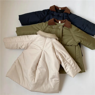 Corduroy Collar Parka Jacket - RYAN AND REMI