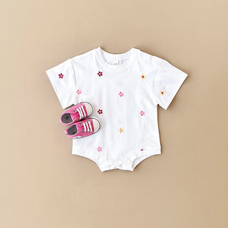 Floral Print Cotton Bodysuit - RYAN AND REMI