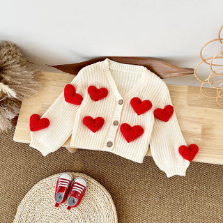 3D Sweetheart Cardigan Sweater - RYAN AND REMI