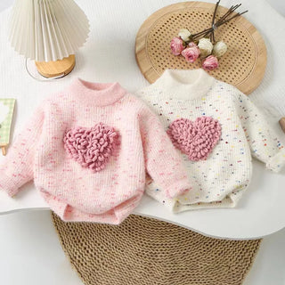 Thread Heart Knitted Sweater - RYAN AND REMI