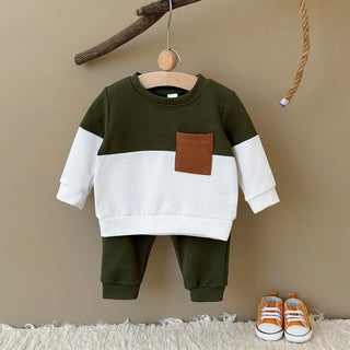 Green Splicing Sports Set - RYAN AND REMI