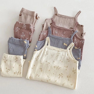 Printed Camisole Pajama Set - RYAN AND REMI