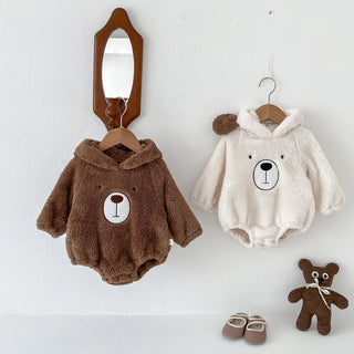 Baby Teddy Bear Warm Cozy Hooded Outfit - RYAN AND REMI