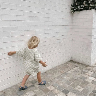 Checkered Knitted Resort Set - RYAN AND REMI