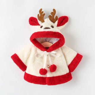 Plush Reindeer Poncho - RYAN AND REMI
