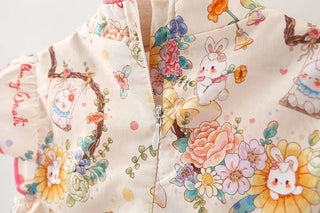 Mandarin Floral Dress - RYAN AND REMI