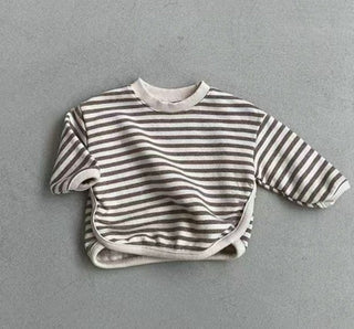 Fall Long Sleeve Striped Shirt - RYAN AND REMI