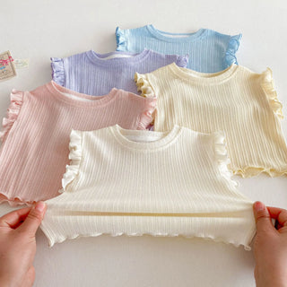 Solid Frill Shorts Set - RYAN AND REMI