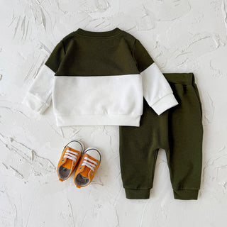 Green Splicing Sports Set - RYAN AND REMI