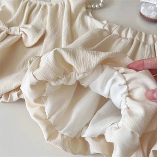 Bow Detail Sleeveless Outfit - RYAN AND REMI