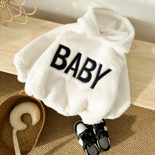 BABY Fleece Pullover Romper - RYAN AND REMI