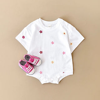 Floral Print Cotton Bodysuit - RYAN AND REMI