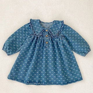 Printed Denim Sister Outfit - RYAN AND REMI