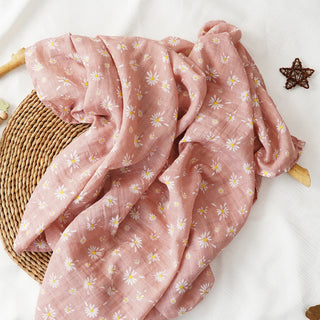 Printed Muslin Cotton Baby Swaddle - RYAN AND REMI