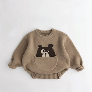 Cartoon Animal Pouch Sweater - RYAN AND REMI