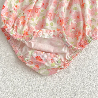 Sorbet Ruffle Floral Romper - RYAN AND REMI