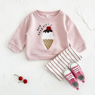Cherry Ice Cream Stripe Set - RYAN AND REMI