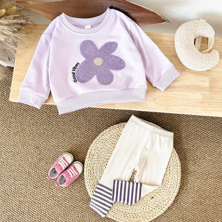 Purple Stripe Floral Set - RYAN AND REMI