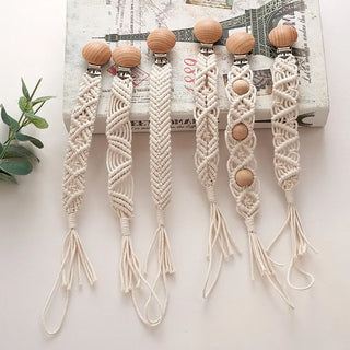 Cotton Tassel Pacifier Chain for Newborn - RYAN AND REMI