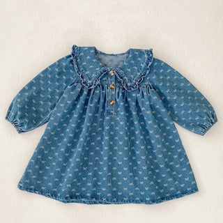 Printed Denim Sister Outfit - RYAN AND REMI