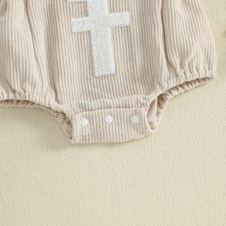 Football Embroidery Bodysuit Set - RYAN AND REMI