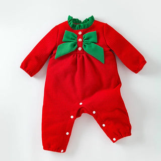 Christmas Ribbon Romper - RYAN AND REMI
