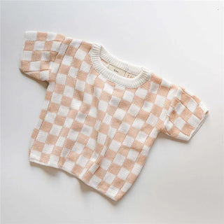 Checkered Knitted Resort Set - RYAN AND REMI