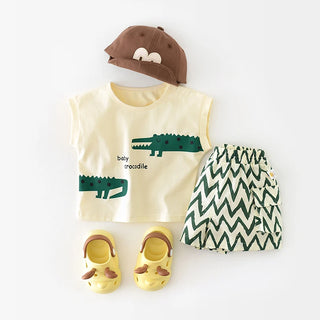 Baby Crocodile Shorts Set - RYAN AND REMI