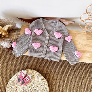 3D Sweetheart Cardigan Sweater - RYAN AND REMI