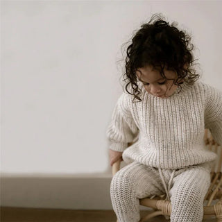 Cotton Cable Knit Sweater - RYAN AND REMI