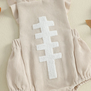 Football Embroidery Bodysuit Set - RYAN AND REMI