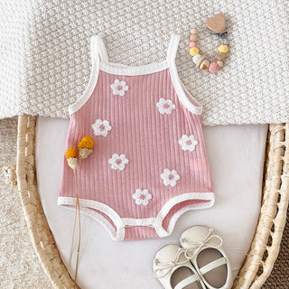 Breathable Camisole Flower Bodysuit - RYAN AND REMI